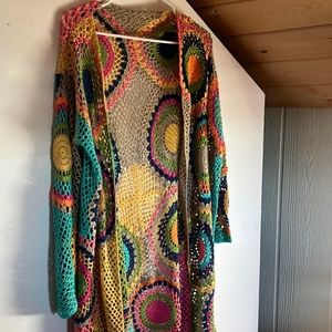 !Sold! Long Crocheted Cardigan